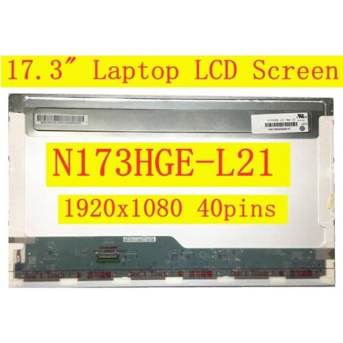 17.3" Laptop N173HGE-L21 N173HGE-L11 B173HW01 V.0 V.2 V.5 LCD Screen B173WH02 V.0 LP173WF1-TLA1 TLA2 HSD173PUW1 A00 1920*1080