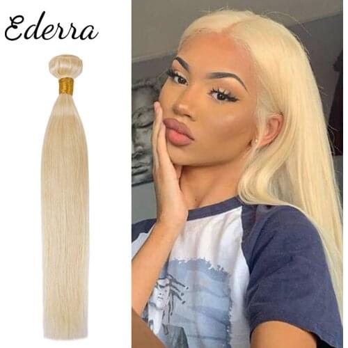 613 Blonde Bundles Brazilian Human Hair Weave Bundles Straight 100% Remy Hair Extensions Platinum Hair Long 30 40 inch