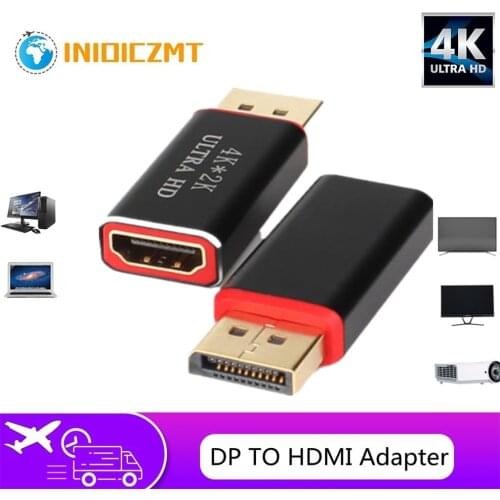 4K Displayport DP to HDMI Adapter 1080P Display Port Cable Converter For PC Laptop Projector Displayport to HDMI Adapter