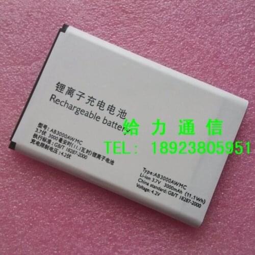 3000mAh AB3000AWMC New Replacement Battery For Philips W8355 High Quality mobile phone with phone stander