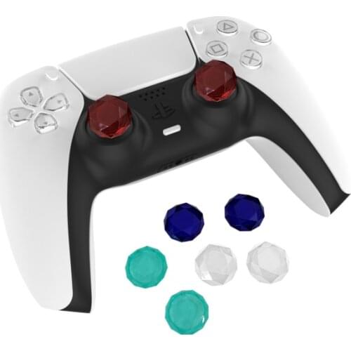 Acrylic Thumb Stick Grip Cap Cover For PS5 Grip Caps Thumbstick Joystick Cover Non-Slip Button Cap For PS5 Gaming Accessories