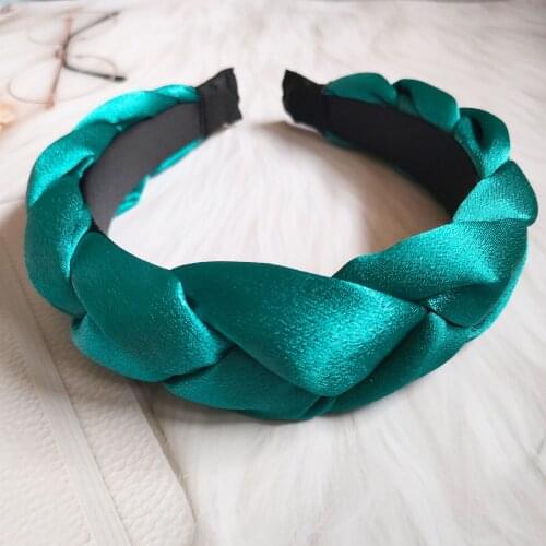 Renya Satin Hair Accessories Wide Weaving Hairbands Braided Headband Hair Hoop Fashion Hair Bands Bezel Headdres
