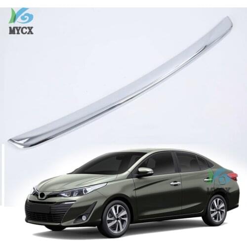 Car Accessories Exterior Decoration ABS Chrome Front Bumper Skid Molding Cover Trim For Toyota Vios Yaris Sedan 2019 Car-styling