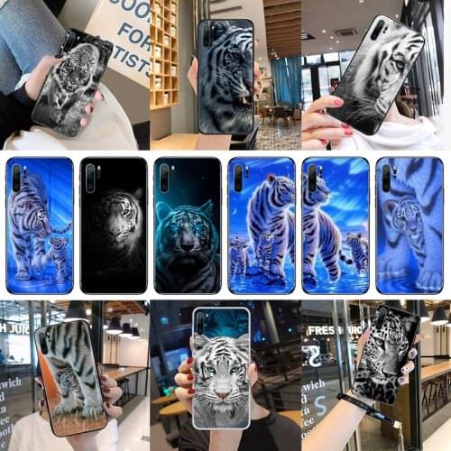 Angry white tiger cool Phone Case For Huawei honor Mate P10 20 30 40 Pro 10i 7 8 a x Lite nova 5t