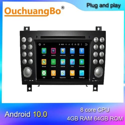 Ouchuangbo android 10 dvd player radio for Benz SLK 171 2004-2011 with gps Bluetooth wifi USB 8 core 4GB+64GB