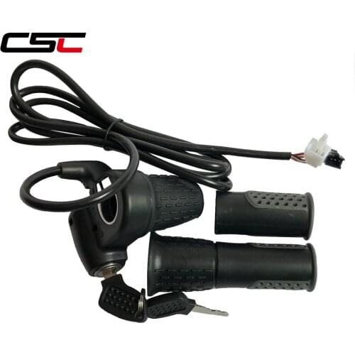 WUXING Electric bike Half Twist Throttle 24/36/48/60/72V with electric lock