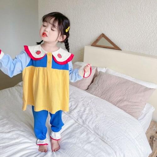 Princess Baby Boys Girls Sets Spring Autumn Undershirts Sleepwear Robe Pajama Kids Toddler Outwear Childrens Clothing