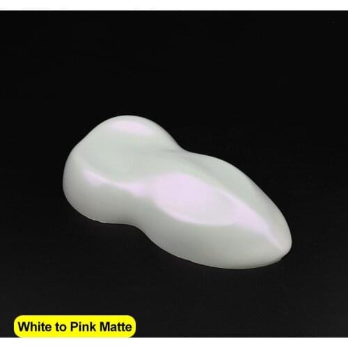 Carbins Matte White to Pink Chameleon Vinyl Film For Vehicle Body Decoration Exterior Wrap