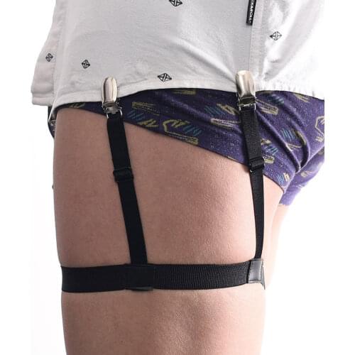 New 1Pair Men And Women Shirt Garters Clothes Accessories Stays Business Suspenders Braces Mens Garter Belt Elastic Strap