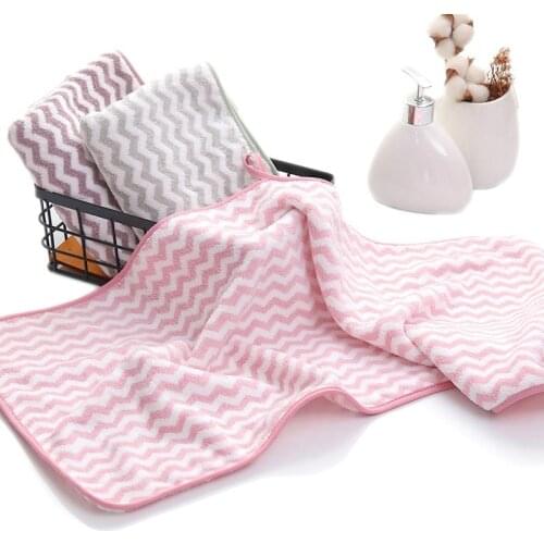 Hand Towel 1pcs 34x75cm Check Hand Towel Facial Care Bathroom Towel Sports Household Non-disposable Towel