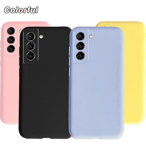 Candy Silicone Case For Samsung Galaxy S21 FE S 21 S21+ Soft TPU Case Cover Shockproof Funda For Samsung S21 Plus s21fe Coque