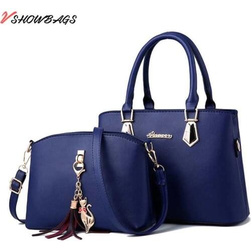 Cross-body Bags For Ladies PU Leather Luxury Handbags Fashion design Bags Ladies Shoulder Handbags shopping 2pc 2021 popular bag