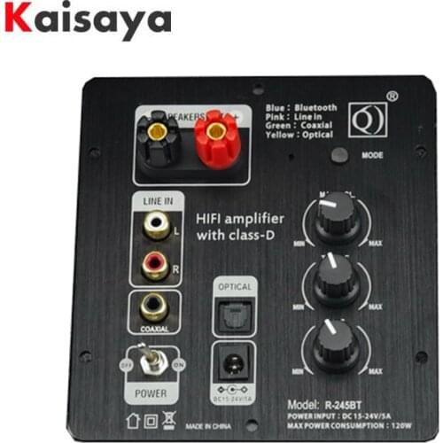 TPA3116 Bluetooth 5.0 Power Amplifier Board 50W*2 Stereo Digital Sound Amplifier Optical Fiber Coaxial Bluetooth Input T0370