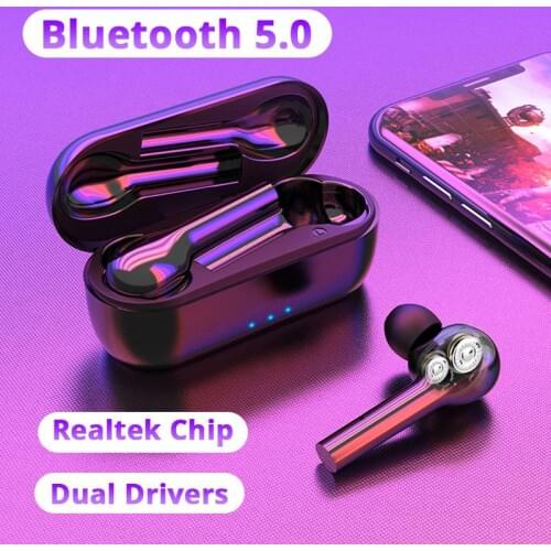 T5 TWS Earbuds Wireless Bluetooth Earphone Bass Headphone Headset for Xiaomi Airdots Pro 2 Huawei Honor Flypods Umidigi F2 Upods