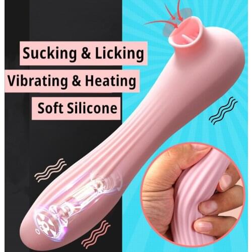 Clitoris Sucking Licking G-spot Vibrator Sex Toy Nipple Sucker Oral Adult Pump Climax Vagina Stimulator breast Massage for woman