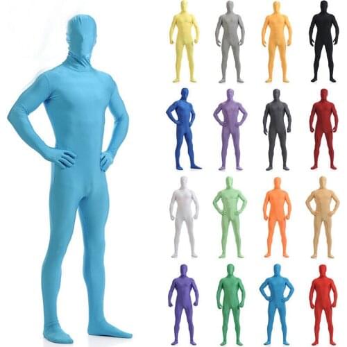 Adult Kid Size Unisex Spandex Bright 2nd Skin Zentai Costumes Bodysuit Unitard leotard
