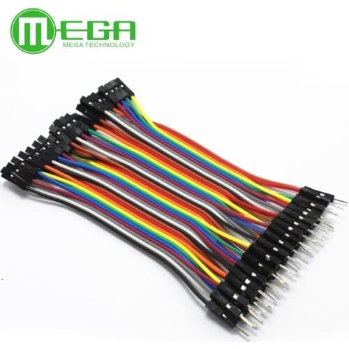 1Row 40pin 10cm 2.54mm 1pin Female to Male jumper wire Dupont cable