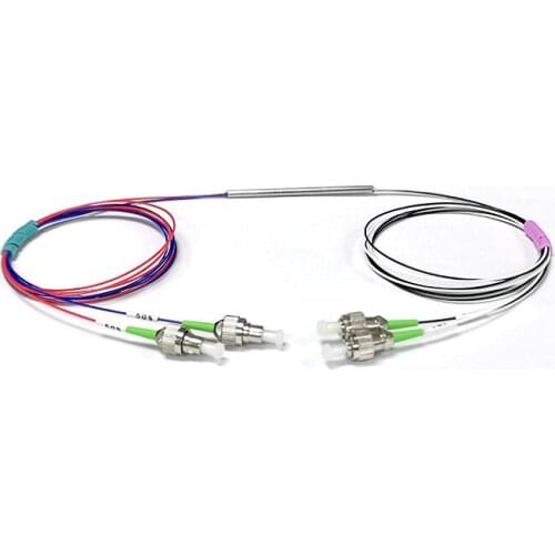 2 Points 2 Taper Optical Fiber Coupler 2*2 Taper Optical Splitter, Single Mode and Split Ratio Can Be Customized