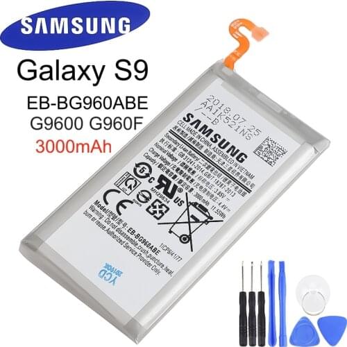 EB-BG960ABE Samsung Original Replacement Phone Battery For Galaxy S9 G9600 SM-G960F SM-G960 G960F G960 Phone Battery 3000mAh