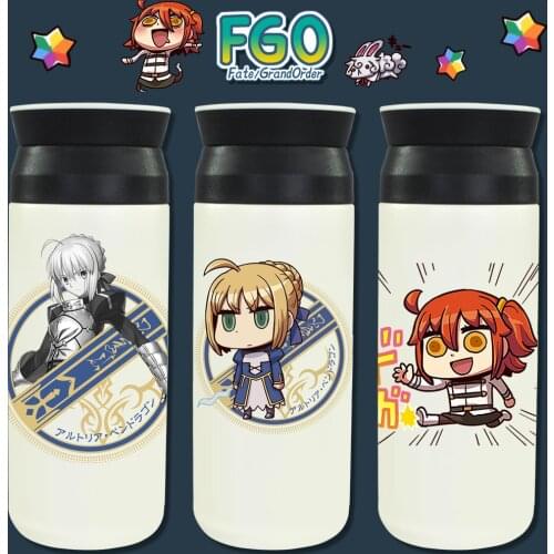 Anime Fate/stay night Altria Pendragon Saber 304 Stainless Steel Fashion Creative Vacuum Cup Student Water Bottle Thermos Cup