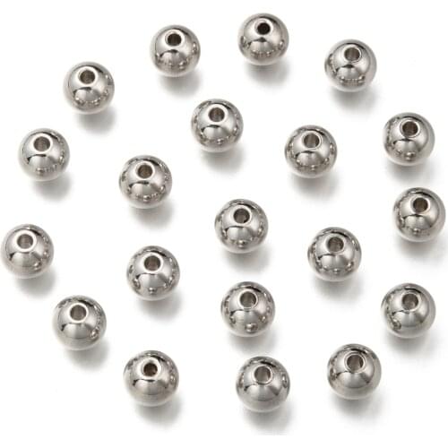 100pcs 3 4 6 8mm Rondelle 304 Stainless Steel Spacer Beads Spacer Beads for Jewelry Making DIY Bracelet Necklace