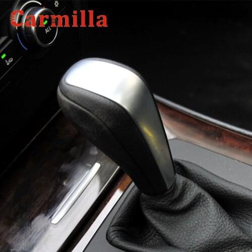 Carmilla Car Gear Head Shift Knob Protection Cover Trim for BMW X1 1 3 Series E87 E90 E92 E93 2006 - 2009 2010 2011