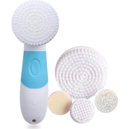 4 in 1 Electric Facial Cleanser Multifunction Rotary Cleaning Brush For Face & Body Washing Machine