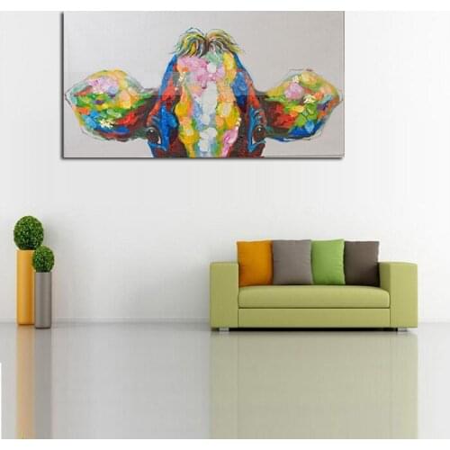 Artist Handpainted Abstract Animal Bull Oil Painting on Canvas Handmade Spanish bullfighting Oil Painting for wall decor gift