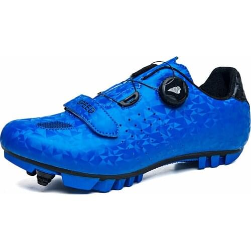 Cycling shoes mtb spd speed sneaker Mens cycling sneakers road bicycle shoes flat cleat Mountain Self-Locking bike shoes