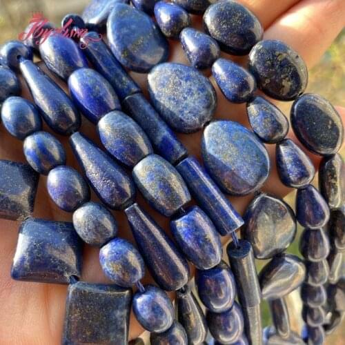 8,10,12,20mm Round,Coin Square Rondelle Blue Lapis Lazuli Stone Beads For DIY Necklace Bracelet Jewelry Making 15" Free Shipping