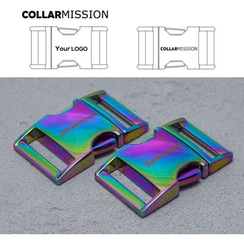 Metal Engraving curved buckle durable hardware for high quality lock dog cat collars diy parts Zinc Alloy CK25CH02