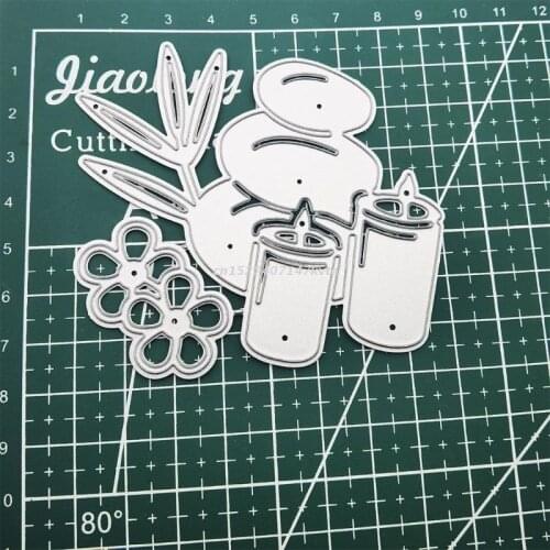 Candle Metal Cutting Dies Stencil DIY Scrapbook Album Paper Card Template Mold
