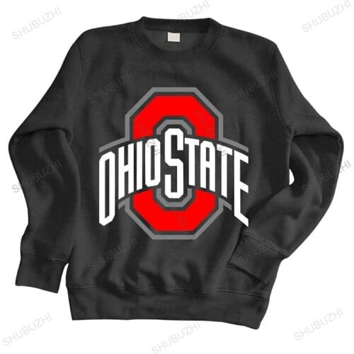 Homme cotton sweatshirt fashion Men 143 Ohio Script State Pride Buckeye Band Foot Baller Vintage Retro brand winter hoodie