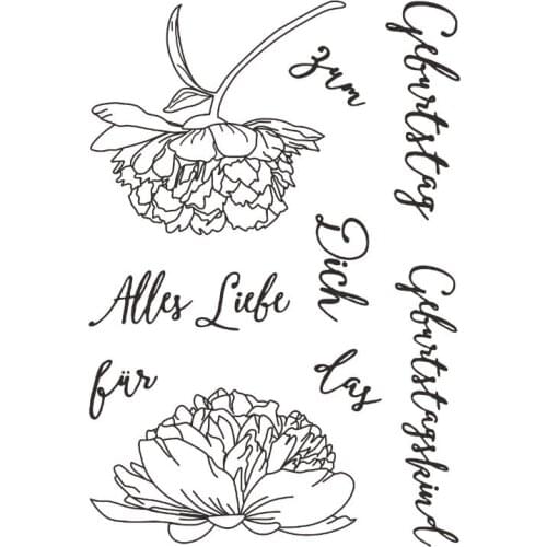 German Clear Stamp Or stamp for DIY Scrapbooking/Card Making/Kids Fun Decoration SuppliesA384