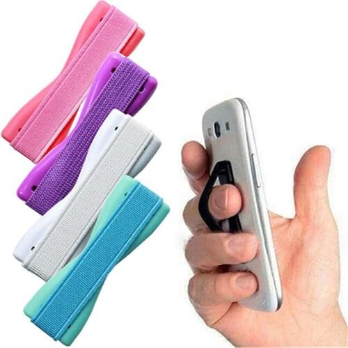 Anti slip Elastic Band Strap Universal Phone Holder For Apple iPhone Samsung Finger Gripfor Mobile Phones Tablets