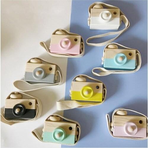 New Mini Cute Wood Camera Toys Safe Natural Toys For Baby Children Fashion Educational Toys Birthday Christmas Gifts