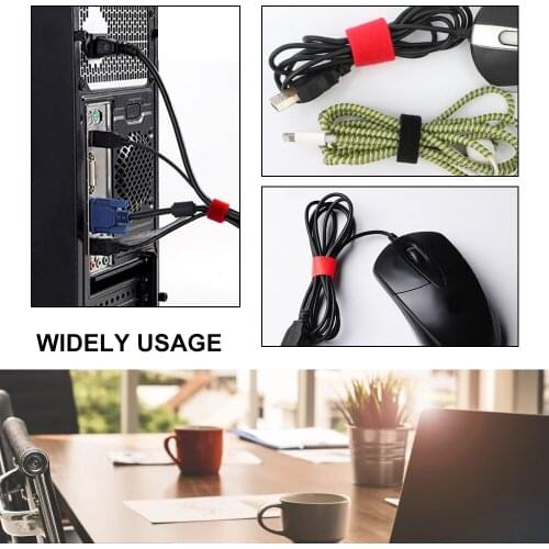 Cable Organizer Storage Pipe Cord Protector Management Winder Tidy Accessories Bundler Wrap Clip Wire Office PC