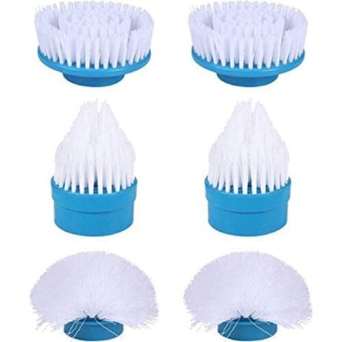 Scrubber Cleaning Brush Bathroom Floor Tiles Household Cleaning Tool For Kitchen Bathroom 6Pcs