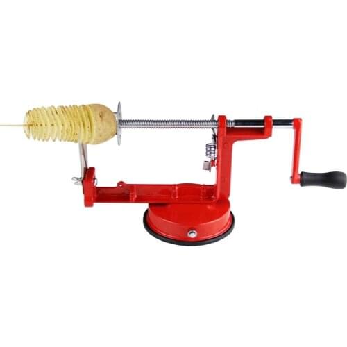 Manual Potato Spiral Cutter Stainless Steel French Fry Cutter Potato Chips Fried Machine DIY Kitchen Tools
