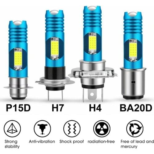 Car Motorcycle RGB Headlight H4 H6 H7 P15D BA20D High brightness Led Lights HS1 Moped Scooter Motorbike ATV Lamp Beam Lights