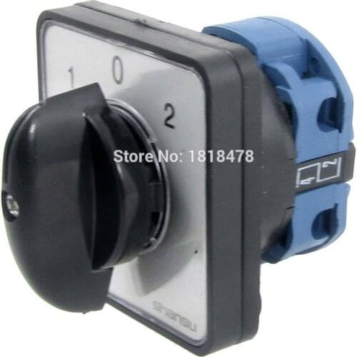 SZW26-20/101.1 AC 220V-240V 6A 3 Position Rotary Cam Universal Changeover Switch