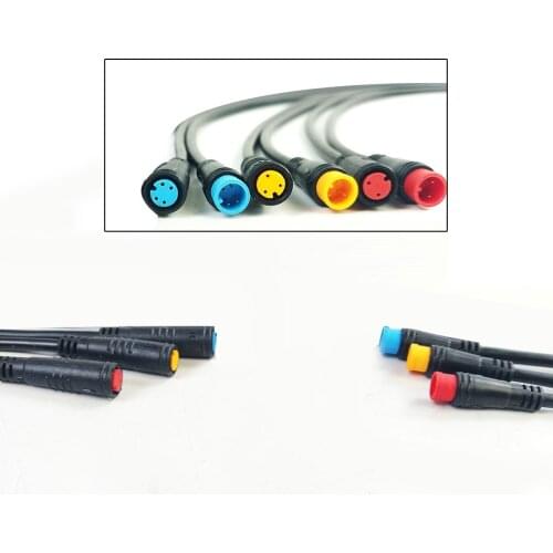 Waterproof Cable Connector for Ebike Light Throttle Ebrake Display Ebike Parts Extend Cable