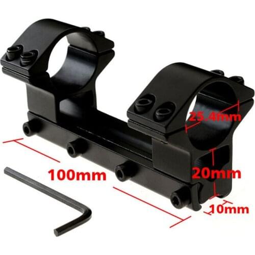 High Quality Rifle Scope Mount Overall Long Outdoor Hunting Ring 25.4mm Length 100mm Metal Tactical Hunting Rail Mount