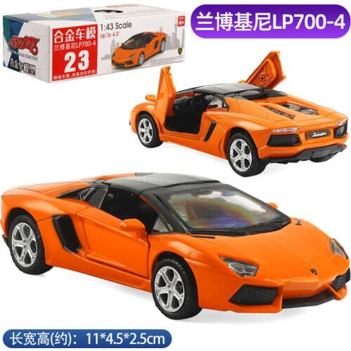 1:43 Scale Alloy Diecast Sport Car Model For TheLamborghini Aventador LP700-4 Collection Pull Back Toys Vehicle