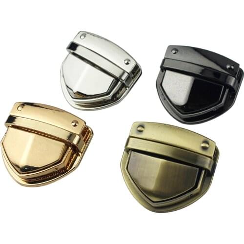 1x Metal Heavy duty Push Lock Clasp Tongue Lock Leather Craft Women Bag Purse Handbag Shoulder Bag Closure DIY Accessories