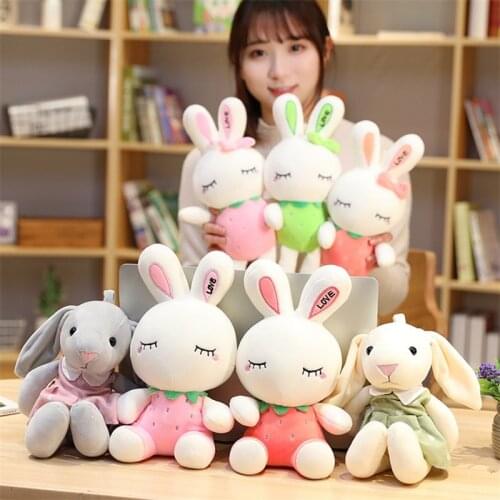 28/35cm Cute Fruit Rabbit Plush Toys Bunny Stuffed Soft Toy Cartoon Toy For Children Baby Birthday Gift Car Store Decoration