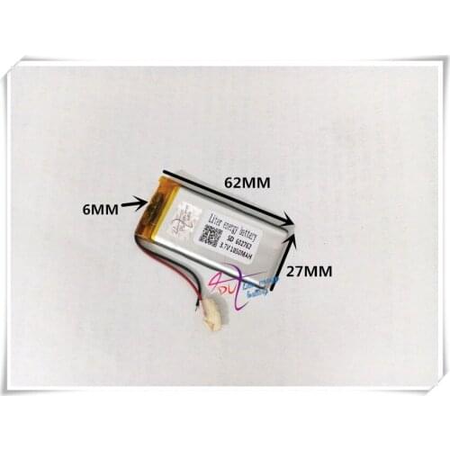 3.7V 1050mAH [602762] Polymer lithium ion / Li-ion battery for DVR RECORD MP3 MP4 TOY GPS SMART WATCH SPORT CAMERA