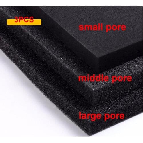 3PCS Activated carbon fibers Biochemical filter Sponge Sheet Aquarium Fish tank Pool Water purification