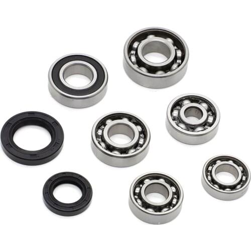 8pcs For Gy6 125cc - 150cc High Performance Engine Transmission Case Bearing Oil Seals 6002 6002 6204 6004LU 6301 6203 6202