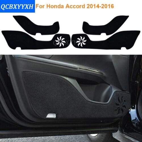 Car Styling Polyester Anti-kick Door Mat Cover For Honda 9th Accord 2014 2015 2016 Protector Side Edge Protection Pad Protected